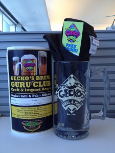 Gecko's Grill and Pub prize pack