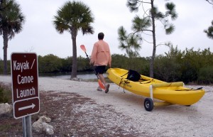 Robinson Preserve kayak storage 2