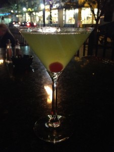 Pear-melon martini at Mattison's.