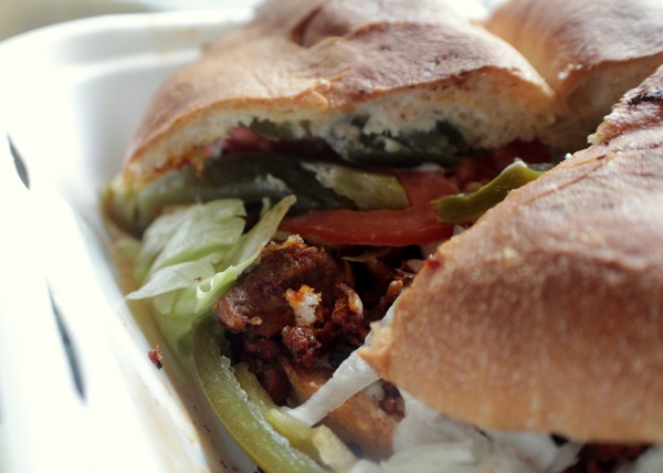 The pastor torta at El Mariachi Loco Latin Market / COOPER LEVEY-BAKER
