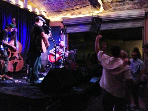 It took 'em a while to warm up, but by the end of the night folks couldn't stay off the dance floor.