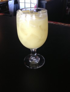 Sake Pina Colada at Kazu's.