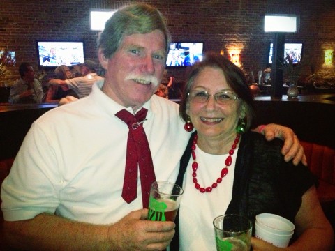 I came to Gecko's to taste Sweetwater Brewing's tap takeover, while Tom and Susan Hicks dropped by during a spirited White Christmas pub crawl.