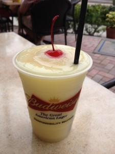 Banana daiquiri at Island Time.