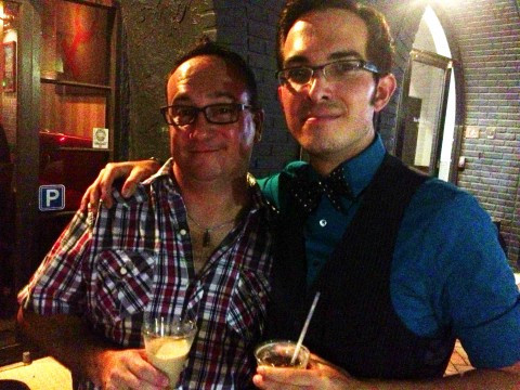 Ed Midler (L) and Bryan Hadley at the FIFF Opening Night afterparty.