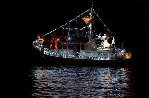 Bradenton Yacht Club Holiday Boat Parade on Manatee River HT
