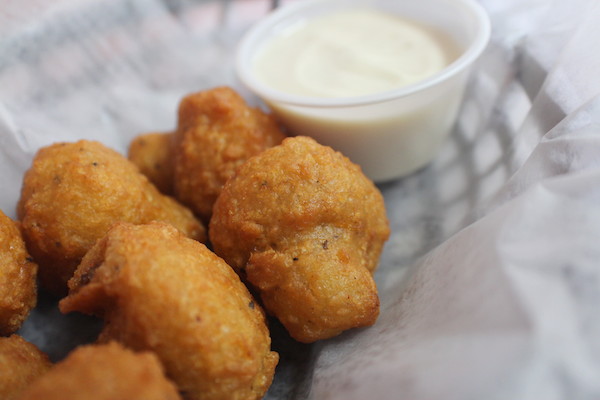 Charlie's fried mushrooms / COOPER LEVEY-BAKER