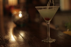 Limoncello Martini at Cafe Gabbiano.
