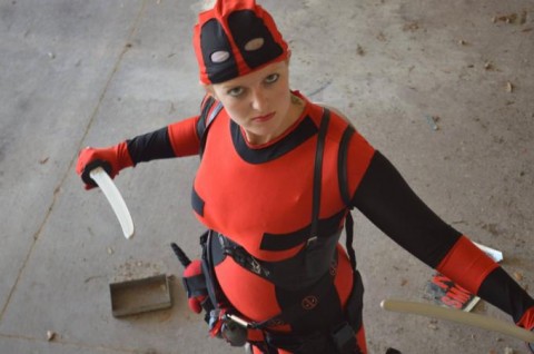 Bradenton tattoo artist Maria Kervin as comic book character Deadpool. (Provided by Maria Kervin)