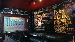 Numerous beers are available at JDub's Brewing Co.'s taproom at 1215 Mango Ave., Sarasota. STAFF PHOTO / WADE TATANGELO