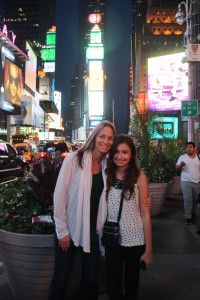 Karen Odierna of CROPJuice with her 13-year-old daughter, Abby.